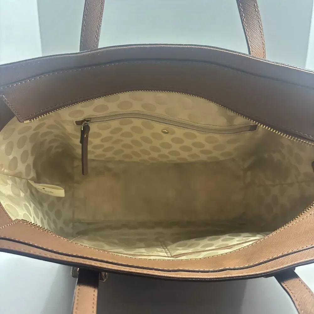 Kate Spade Cedar Street Small Hayden Satchel Top Handle Bag Tan - NO STRAP